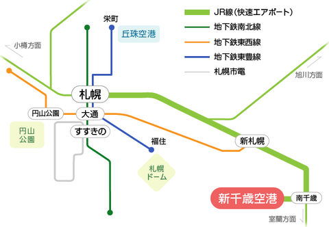 新千歳空港 国際線ターミナル 駅探 乗換案内